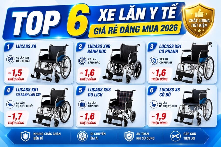 Xe lăn y tế giá rẻ 